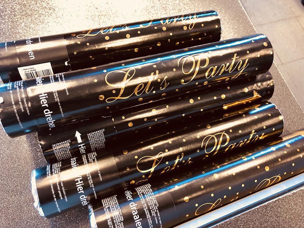 Confetti voor de jury.