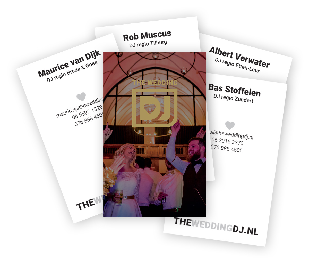 visitekaartjes the wedding dj